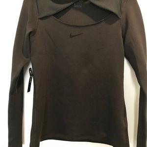 Nike Dri-fit Long Sleeve Top w/ Cut-out - (M)